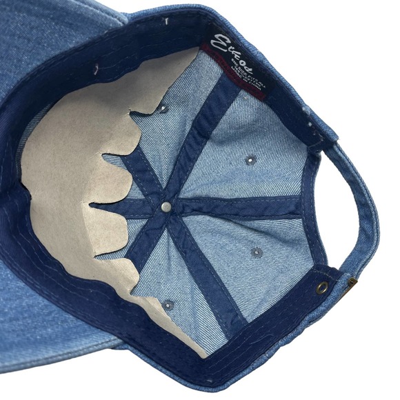 NWT Adult‎ Denim Blue Baseball Hat Cap Low Profile Adjustable Cotton - Picture 6 of 6